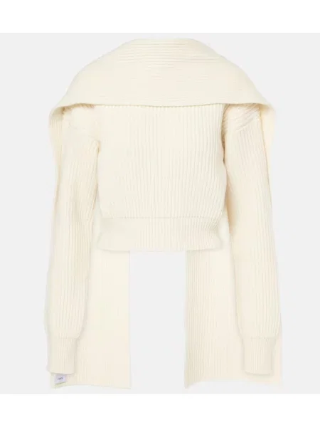 Fular Erdem de lână alb