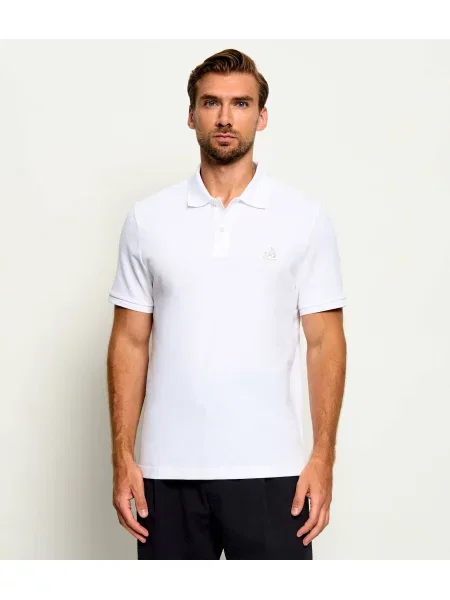 Tricou polo Moose Knuckles alb