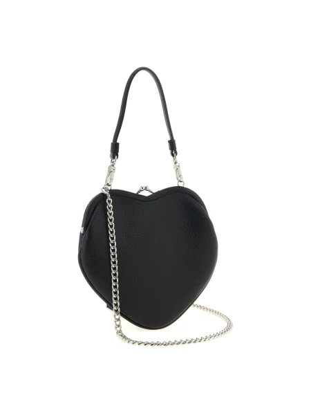 Torebka Vivienne Westwood w serca skórzana czarna