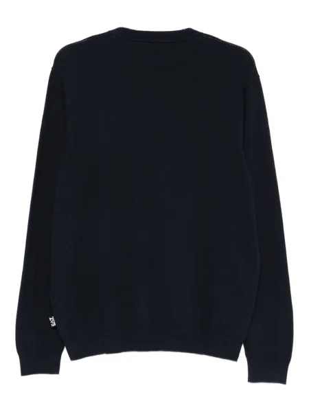 Pulover Ea7 Emporio Armani cu autograf albastru