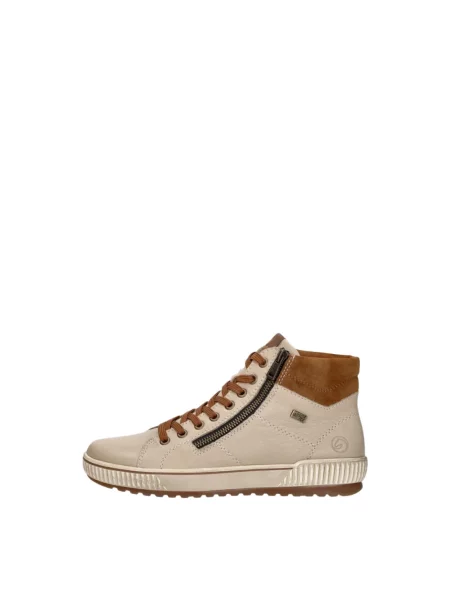Sneakersy Remonte skórzane beżowe