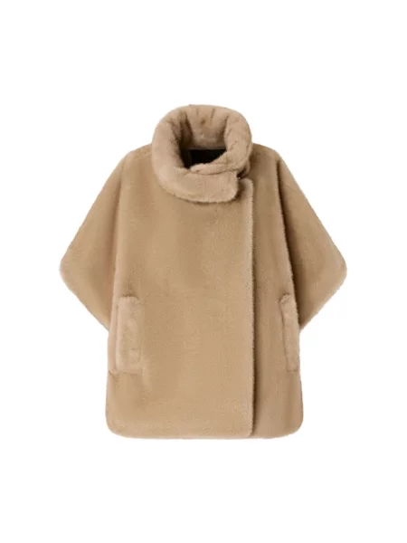 Kurtka z futerkiem Pinko z futerkiem beżowa