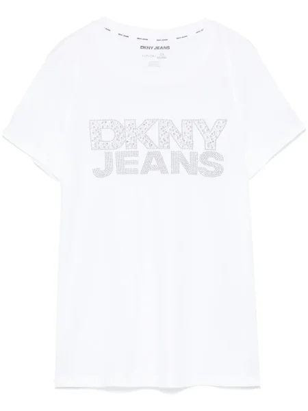 Tricou Dkny cu tepi alb