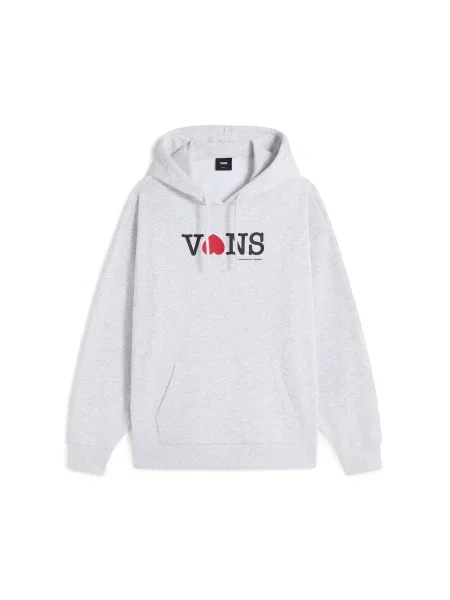 VANS Majica Souvenir svetlo siva / rdeča črna