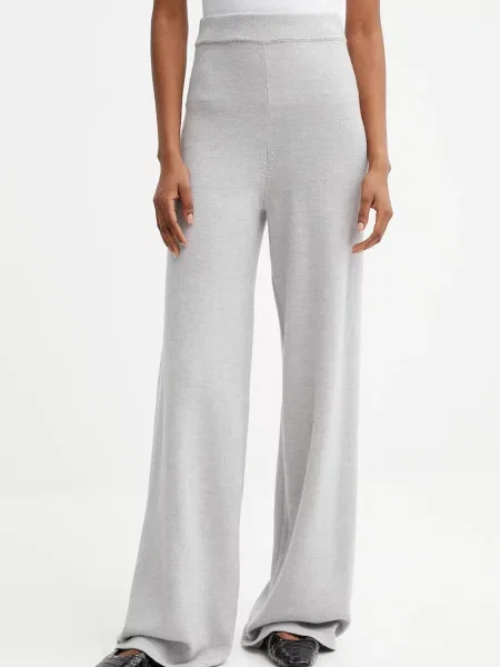 MM pantaloni de trening de lână HAMBURG uni gri