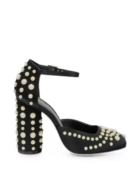 Pantofi cu toc Kat Maconie cu perle negru