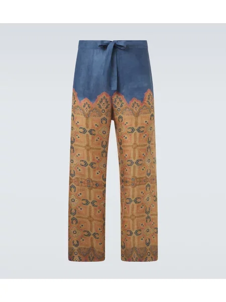 Pantaloni Valentino de in cu imagine albastru