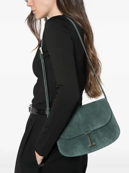 Body Tom Ford din piele de căprioară verde