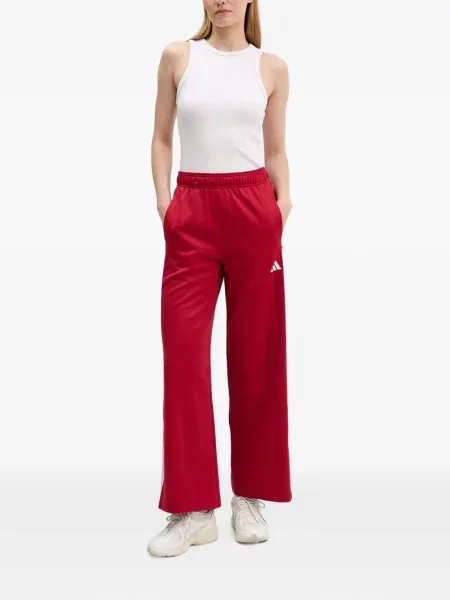 Leopárdmintás futó nadrág Adidas nyomtatás piros