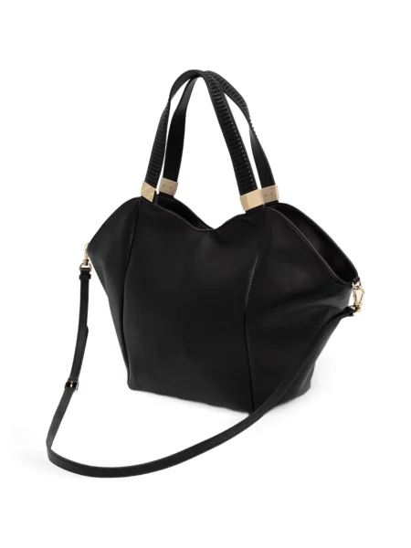 Shopper kabelka Twinset s autogramem černá
