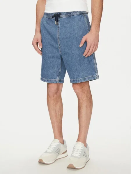 Guess Jeans Pantaloni scurți de blugi albastru