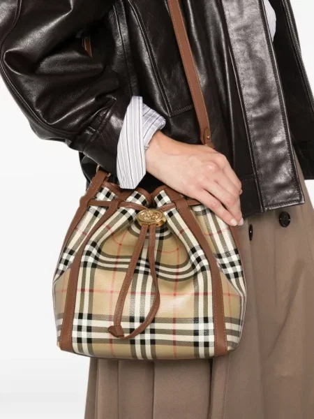 Torbica Burberry karirana