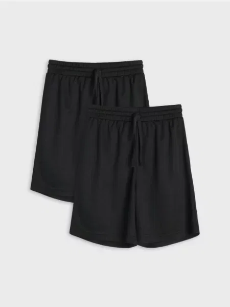 Sinsay Sportovní kraťasy Active 2 pack černá