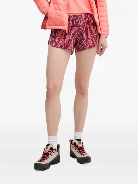 Pantaloni scurți Smartwool cu imagine cu imprimeu abstract roșu