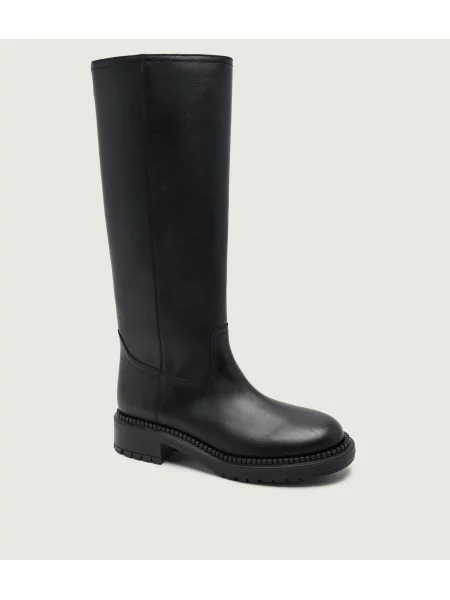 Casadei De piele cizme de echitație Concept Symphony negru