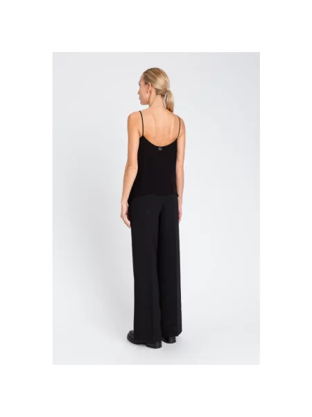 Top Twinset z cekinami czarny