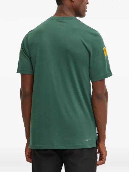 Slip de baie Nike cu cordon cu imagine tricotate albastru