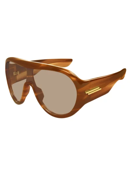 Bottega Veneta okulary przeciwsłoneczne brązowe