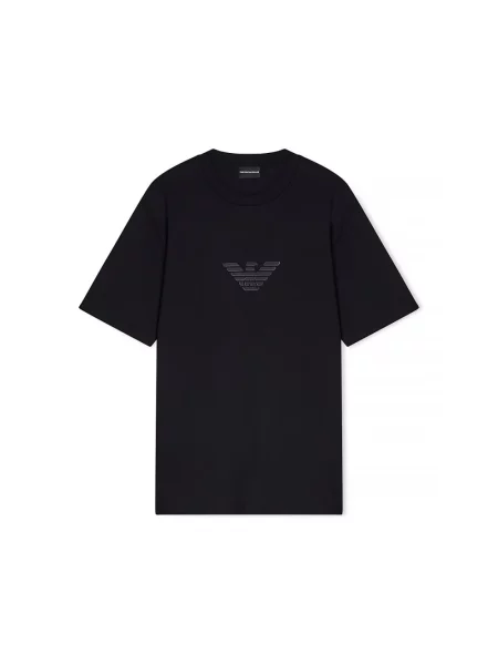 Koszulka Emporio Armani z dżerseju czarna