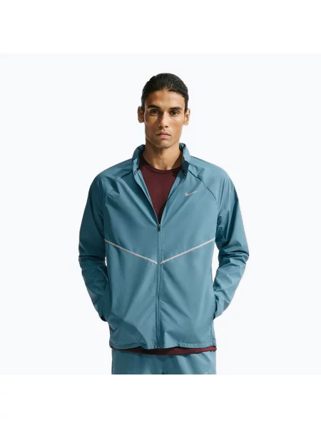 Geacă de alergare pentru bărbați Nike Miler Repel UV smokey blue/smokey blue albastru