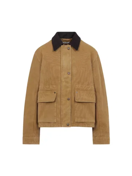 Kurtka skórzana Acne Studios brązowa