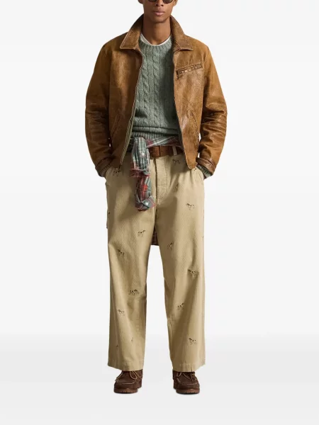 Șapcă Polo Ralph Lauren cu două rânduri de nasturi de in în carouri albastru