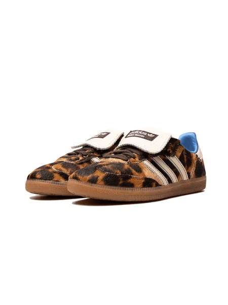 Sneakersy Adidas Samba w panterkę brązowe