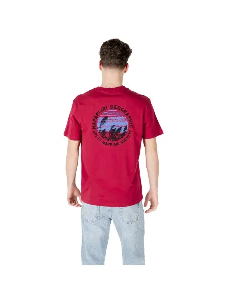 Pánske tričko Napapijri S-Vignonil Back t-shirt tibetan red červená