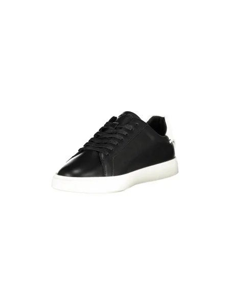 Sneakers Calvin Klein Low Pro Cup Laceup Lth Moire negru