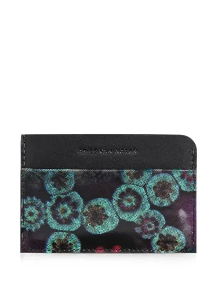 Portofel Dries Van Noten din piele negru