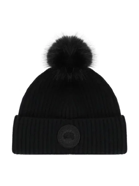 Czapka Canada Goose z kaszmiru czarna