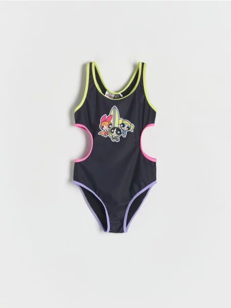 Reserved Costum de baie întreg Powerpuff Girls negru