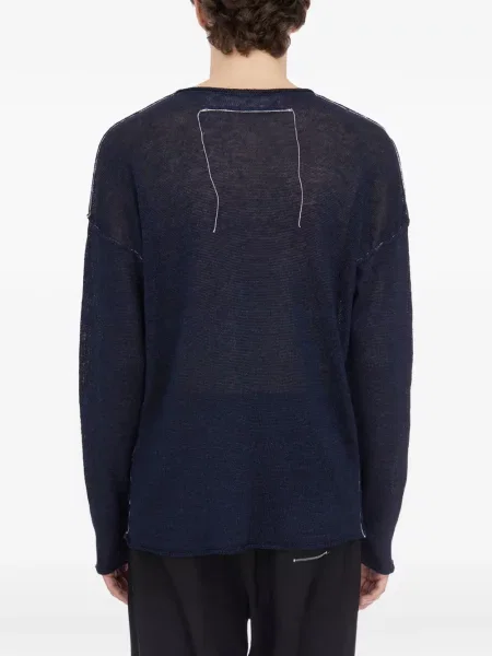 Laneni džemper Isabel Benenato plava