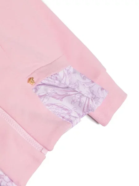 Bluza z kapturem dziecięca Versace różowa