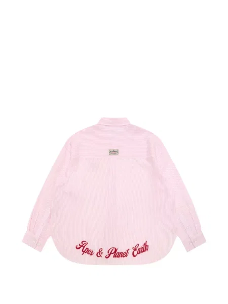 Cămașă Aape By A Bathing Ape cu dungi roz
