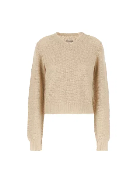 Sweter Maison Margiela beżowy