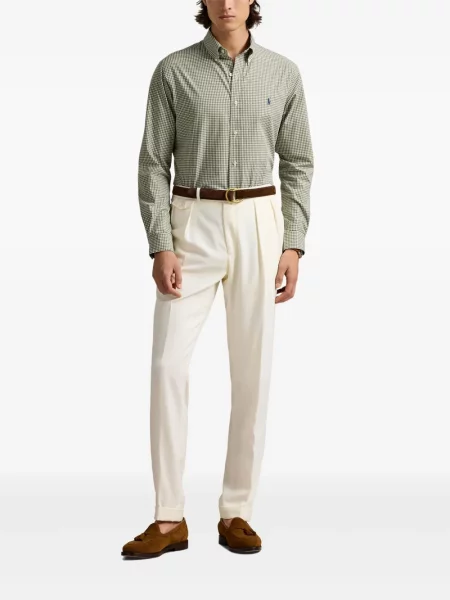 Șapcă Polo Ralph Lauren cu dungi din fleece verde