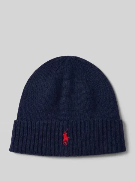 Czapka Ralph Lauren wełniana niebieska