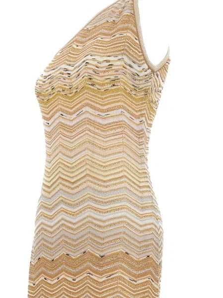 Rochie maxi Missoni cu un umăr gol de costum