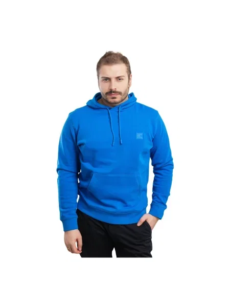 Bluza z kapturem Boss niebieska