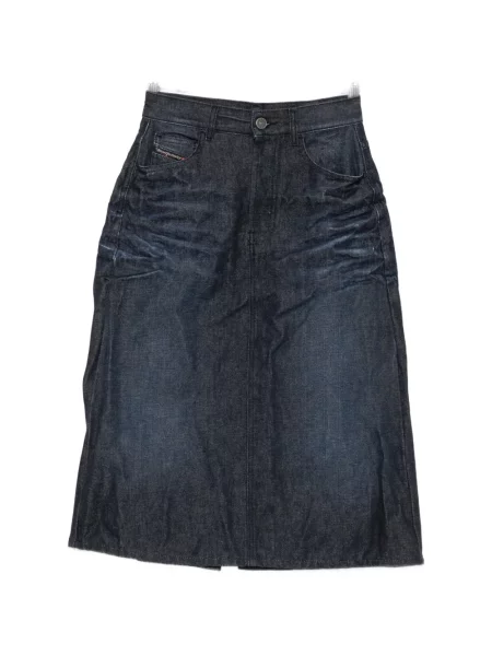 Fustă din denim Diesel albastru