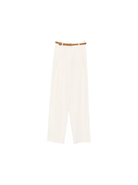 Spodnie Max Mara Studio beżowe