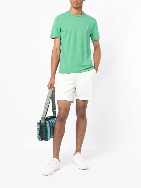 Siuvinėtas marškinėliai Polo Ralph Lauren žalia
