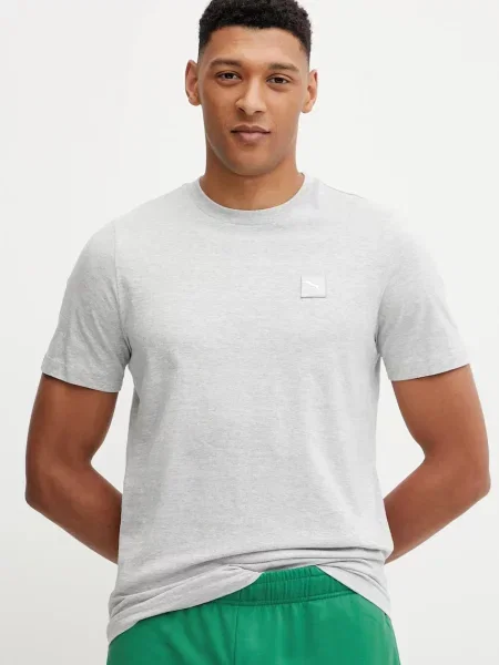 Kratka majica Puma ESS ELEVATED siva