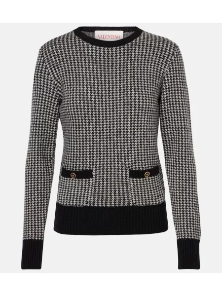 Pulover Valentino de lână negru