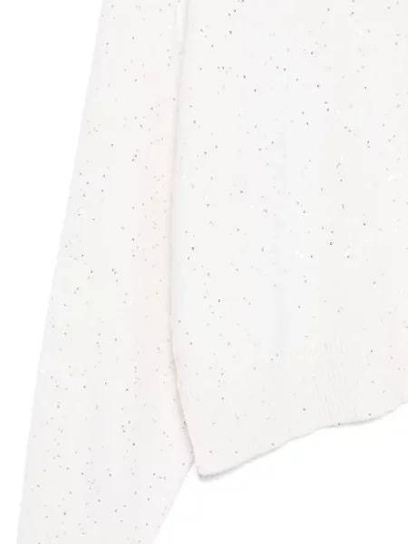 Pulover Antonelli cu paiete alb