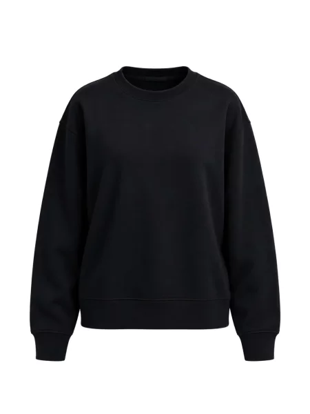 Hanorac crewneck Handvaerk cu decolteu rotund negru