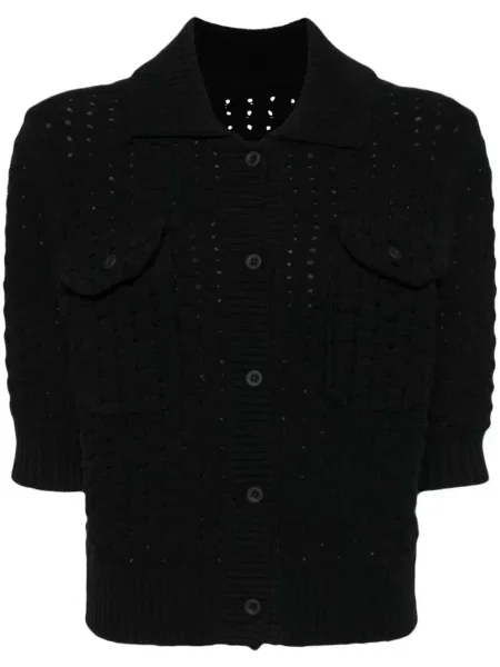 Cardigan Jnby tricotate scurt negru