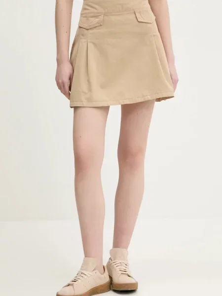 Hugo Blue fustă din mini evazati bej