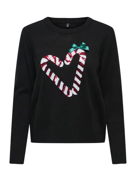 ONLY Pulover Xmas Shine negru